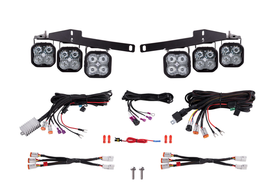 Diode Dynamics - Diode Dynamics SS3 LED Fog Light Kit for 2017-2020 Ford Raptor White Sport - DD6363