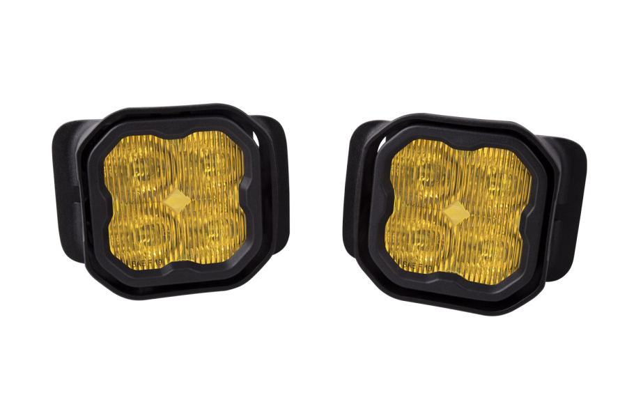 Diode Dynamics - Diode Dynamics SS3 LED Fog Light Kit for 2015-2020 Ford F150 Yellow SAE Fog Pro - DD6244-ss3fog-1028