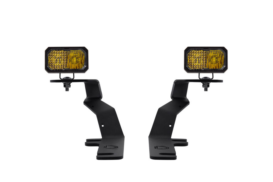 Diode Dynamics - Diode Dynamics Stage Series 2in LED Ditch Light Kit for 2017-2020 Ford Raptor, Pro Yellow Combo - ss3dtch-1040-DD6574