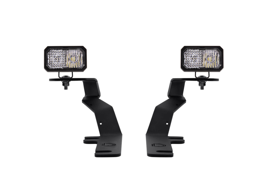 Diode Dynamics - Diode Dynamics Stage Series 2in LED Ditch Light Kit for 2017-2020 Ford Raptor Pro White Combo - ss3dtch-1040-DD6573