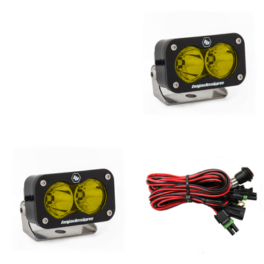 Baja Designs - S2 PRO LED LIGHT AMBER WORK/SCENE PAIR