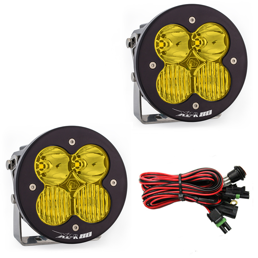 Baja Designs - XL-R LED LIGHT AMBER DRIVING/COMBO PAIR