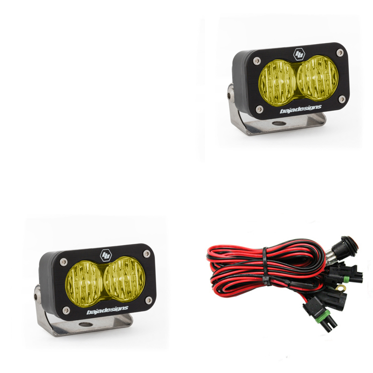 Baja Designs - S2 SPORT LED LIGHT AMBER WIDE CORNERING PAIR