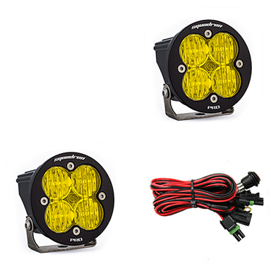 Baja Designs - SQUADRON-R PRO LED LIGHT AMBER WIDE CORNERING PAIR