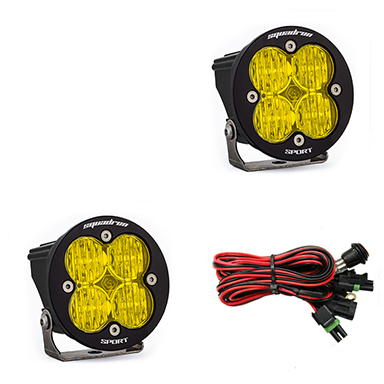 Baja Designs - SQUADRON-R SPORT LED LIGHT AMBER WIDE CORNERING PAIR