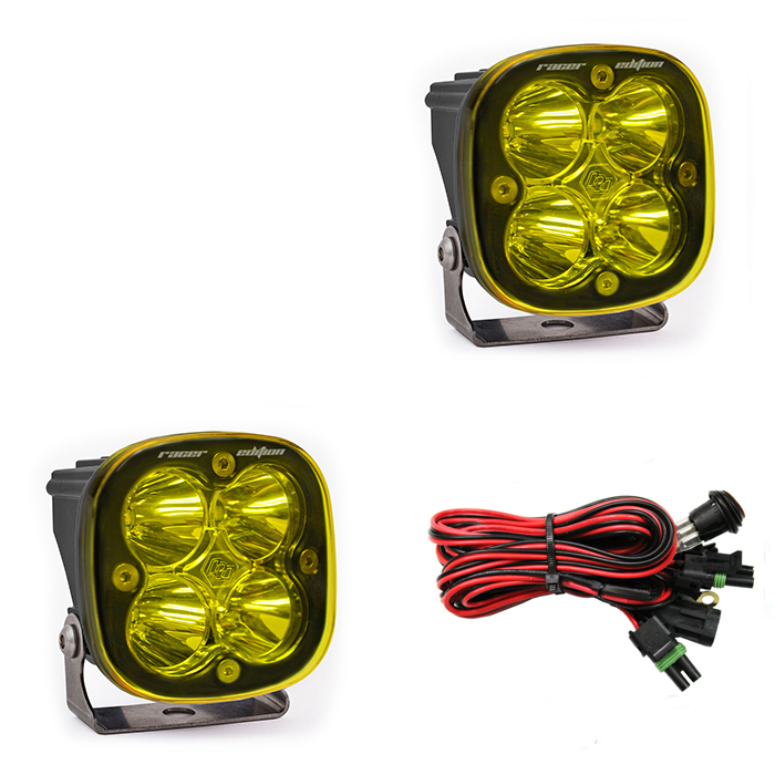 Baja Designs - SQUADRON RACER LED LIGHT AMBER SPOT PAIR