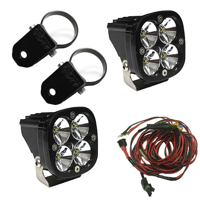 Baja Designs - SQUADRON PRO LED LIGHT KIT W/ VERTICAL 1.75" TUBE MOUNT