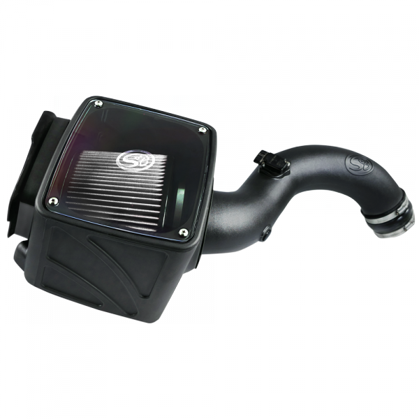 S&B - S&B Cold Air Intake For 01-04 Chevrolet Silverado GMC Sierra V8-6.6L LB7 Duramax Dry Extendable White - 75-5101D