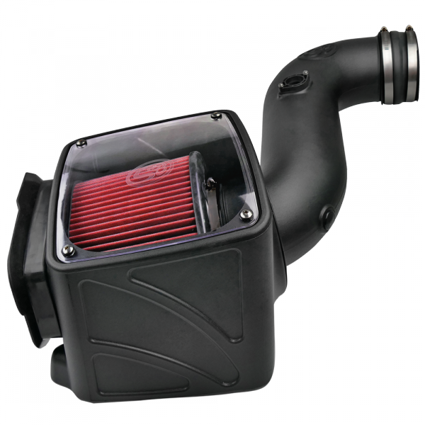 S&B - S&B Cold Air Intake For 06-07 Chevrolet Silverado GMC Sierra V8-6.6L LLY-LBZ Duramax Cotton Cleanable Red - 75-5080