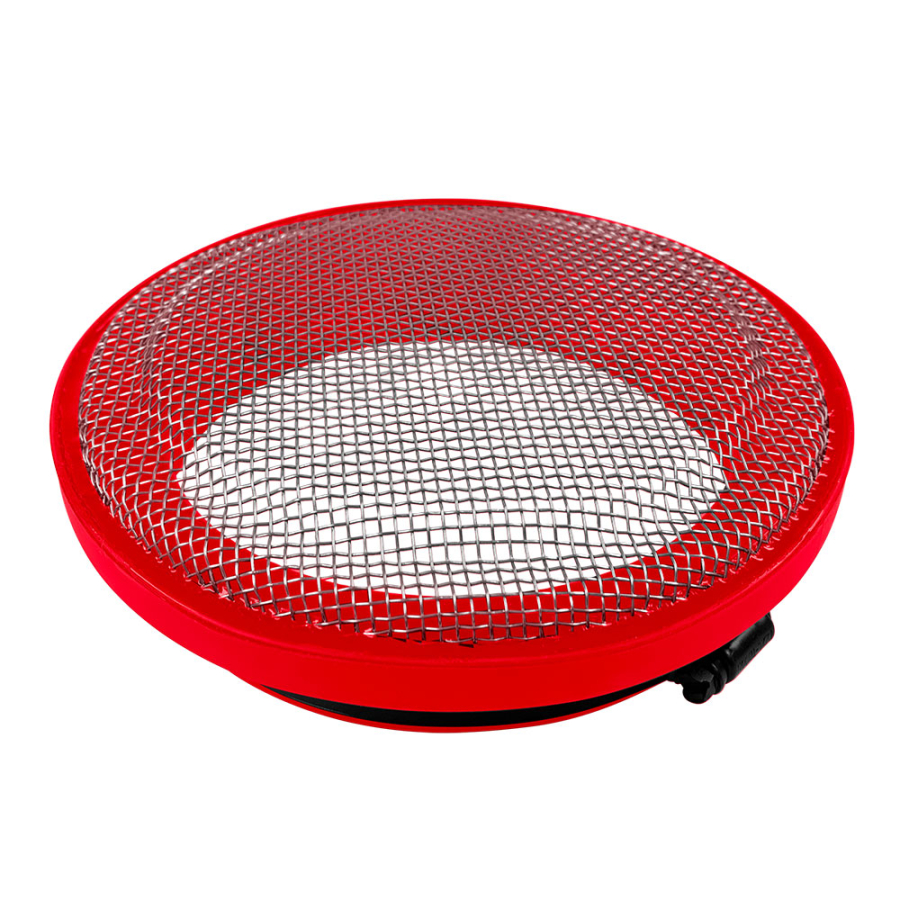 S&B - S&B Turbo Screen 5.0 Inch Red Stainless Steel Mesh W/Stainless Steel Clamp - 77-3004