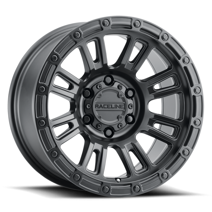 Raceline Wheels - COMPASS SATIN BLACK 18X9 6X135 +18mm