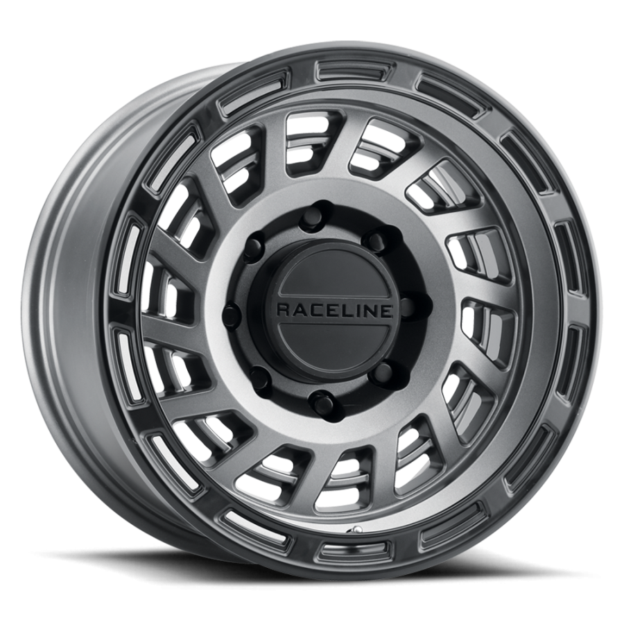 Raceline Wheels - HALO GUNMETAL W/ BLACK RING 17X8.5 6X135 0mm