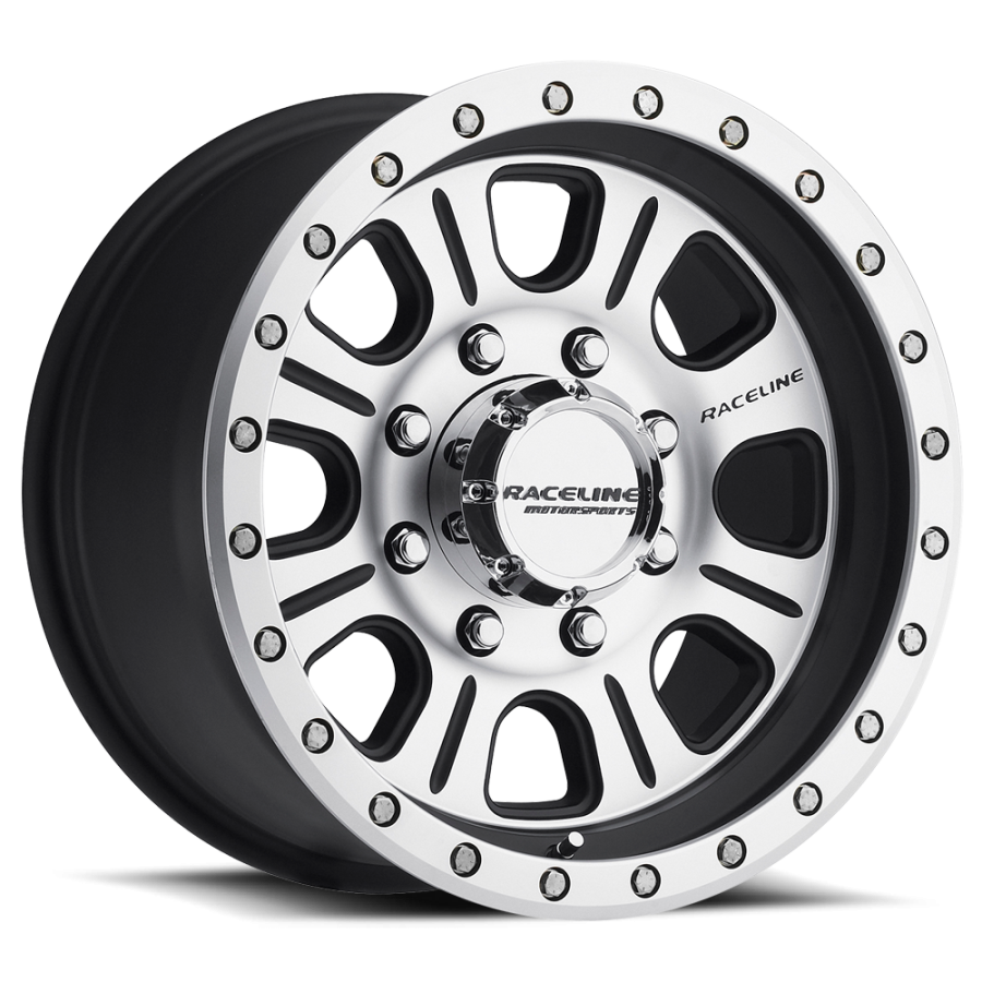 Raceline Wheels - MONSTER RT MACHINED 17X9.5 6X5.5 (-19mm/4.5"BS)