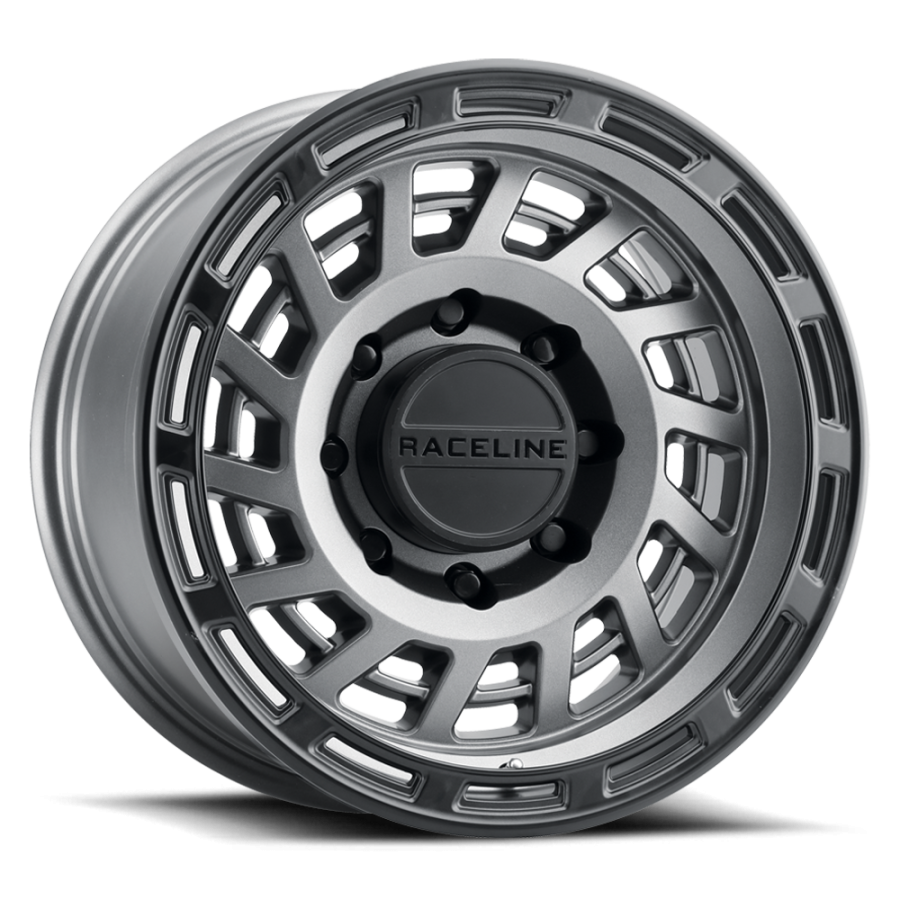 Raceline Wheels - HALO GUNMETAL W/ BLACK RING 17X9 8X170 -12mm