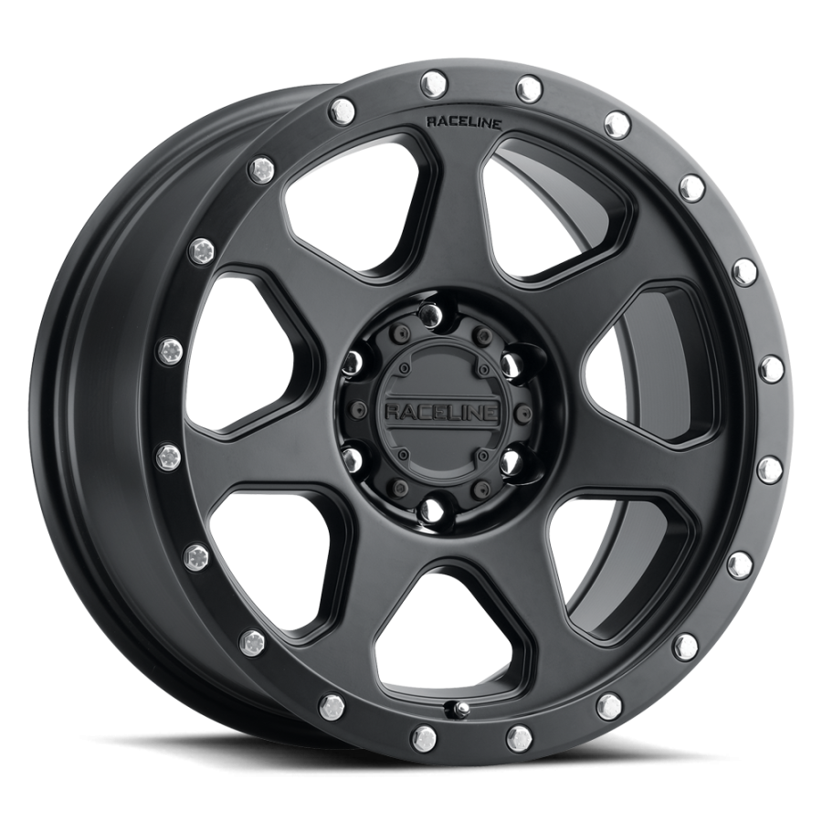 Raceline Wheels - 7X SATIN BLACK 17X8.5 5X127 0mm