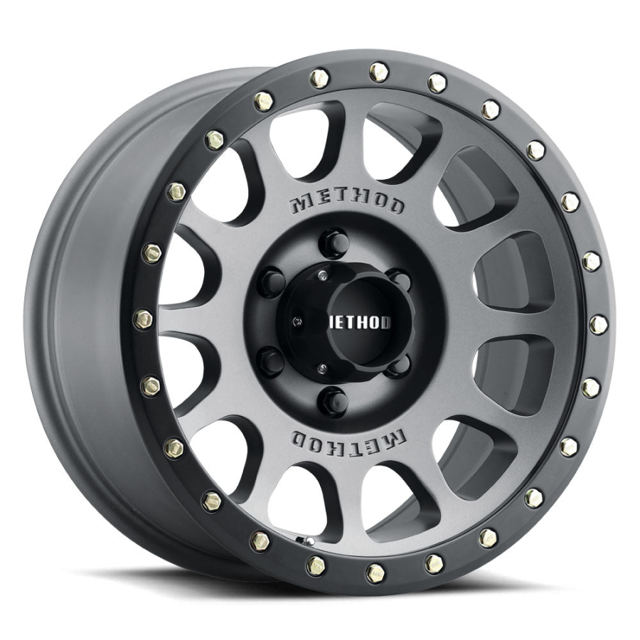 Method Race Wheels - MR305 NV TITANIUM - MATTE BLACK LIP 17X8.5 6X135 0mm