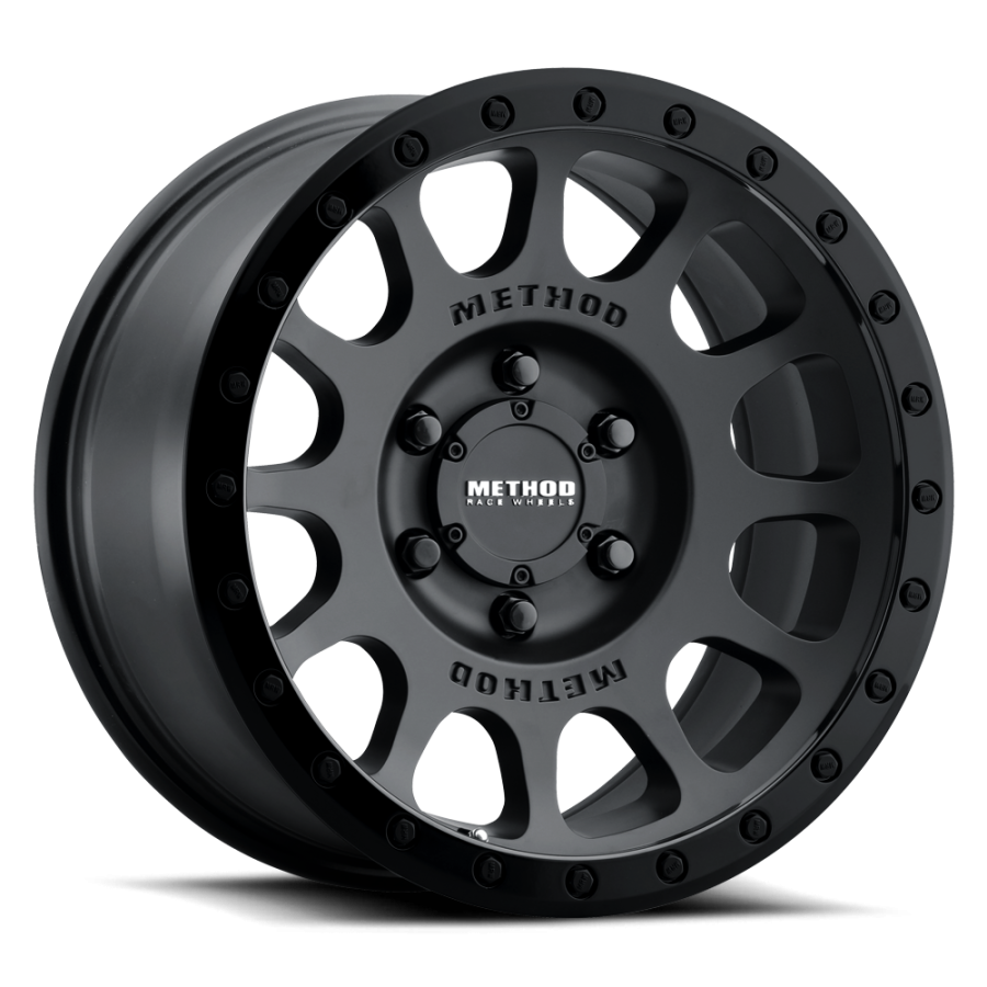 Method Race Wheels - MR305 NV MATTE BLACK - GLOSS BLACK LIP 17X8.5 6X135 0mm