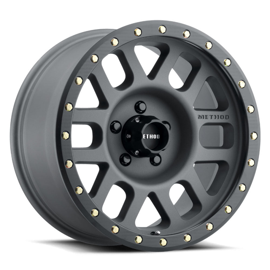 Method Race Wheels - MR309 Grid TITANIUM - MATTE BLACK LIP 17X8.5 6X135 0mm