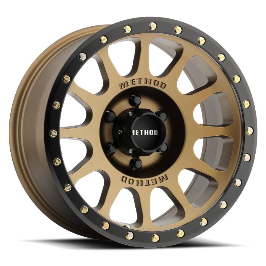 Method Race Wheels - MR305 NV METHOD BRONZE - MATTE BLACK LIP 17X8.5 6X5.5 25mm