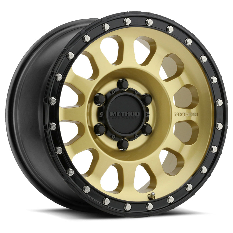 Method Race Wheels - MR315 GOLD - BLACK LIP 20X9 6X5.5 18mm