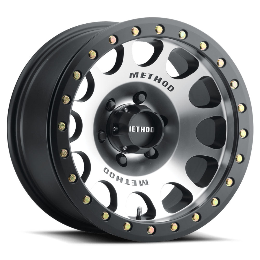 Method Race Wheels - MR105 Beadlock MACHINED - MATTE BLACK RING 17X9 6X5.5 -38mm