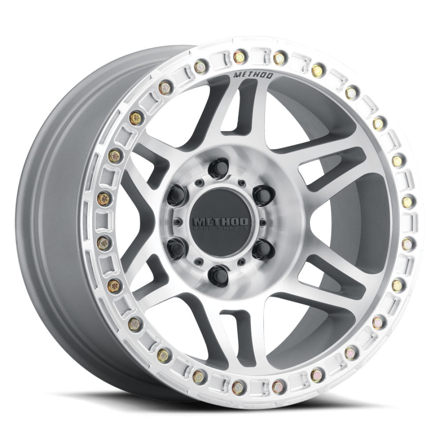 Method Race Wheels - MR106 Beadlock MACHINED - CLEAR COAT 17X9 6X5.5 -44mm