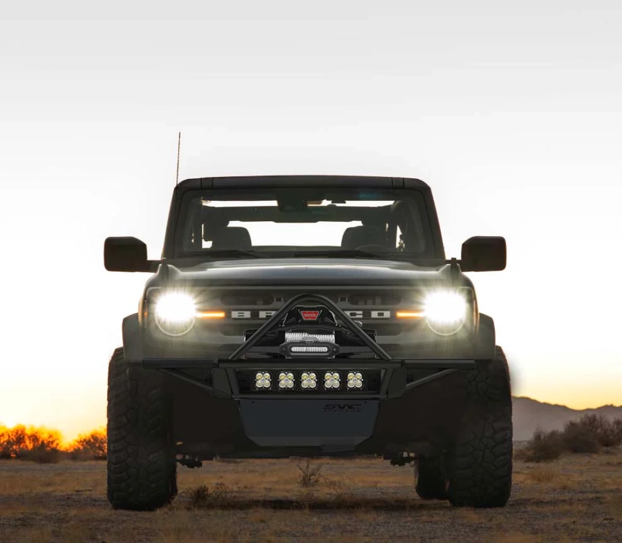 SVC Offroad - 21+ Ford Bronco Baja Winch Front Bumper