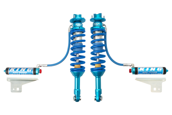 King Shocks - 10-14 Ford F-150 Raptor 4WD Front 3.0" Remote Finned Resi Coilover w/Adjuster