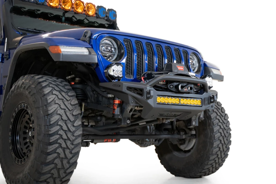 Addictive Desert Designs - 18-23 JEEP JL/JT Rock Fighter Front License Plate Bracket