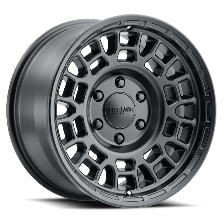 Tremrr Wheels - 100-Seismic Truck 17×8.5 6×135 +0mm offset 4.75″ backside 87.1mm hub bore Satin Black