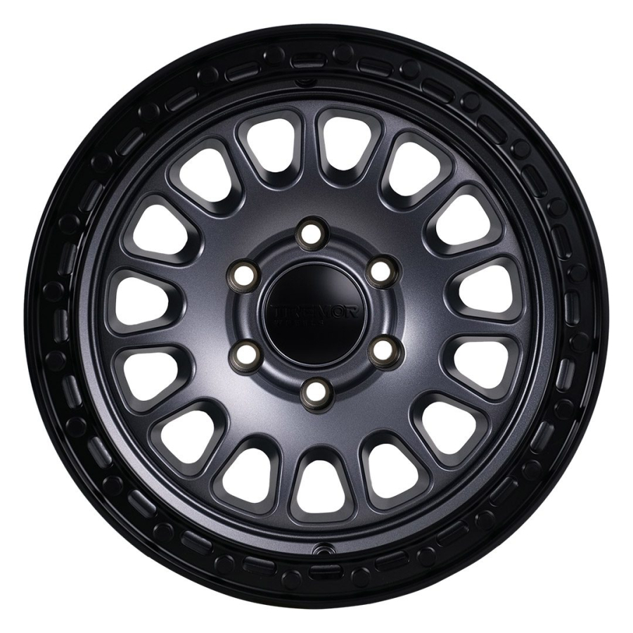 Tremrr Wheels - 104 Aftershock 20x9 8×170 +0mm 124.9mm hub bore Graphite Grey w/Black lip