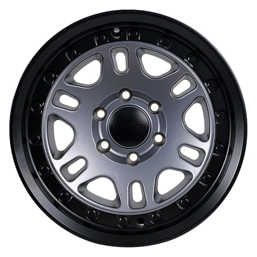 Tremrr Wheels - 105 Shaker 20x9 8×170 +0mm 124.9mm Hub Bore Graphite Grey w/ Black lip