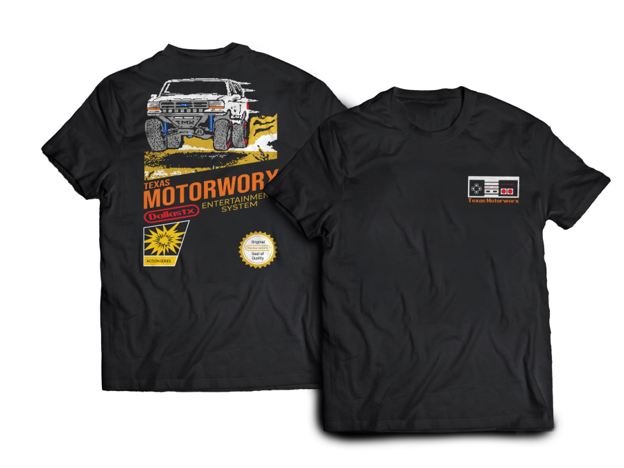 Texas Motorworx - TMX 8-Bit Mens T-Shirt Black