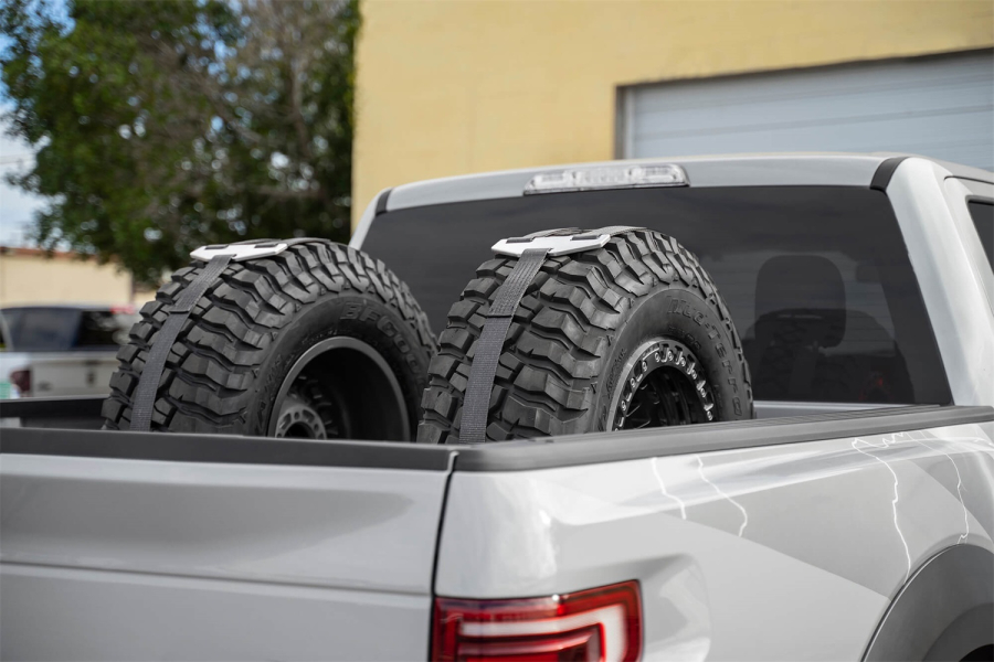 Addictive Desert Designs - Addictive Desert Designs Tire Carrier, Hammer Black, Holds A 33 in. To 40 in. Tire And 14 in. Actual Width - T99918NA01NA - Image 4