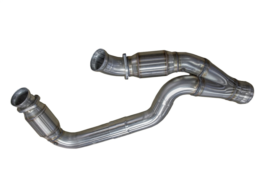 Kooks Custom Headers 3in. Stainless GREEN Catted Y-Pipe. 2019-2023 GM 1/2 Ton Truck 6.2L. - 28633300