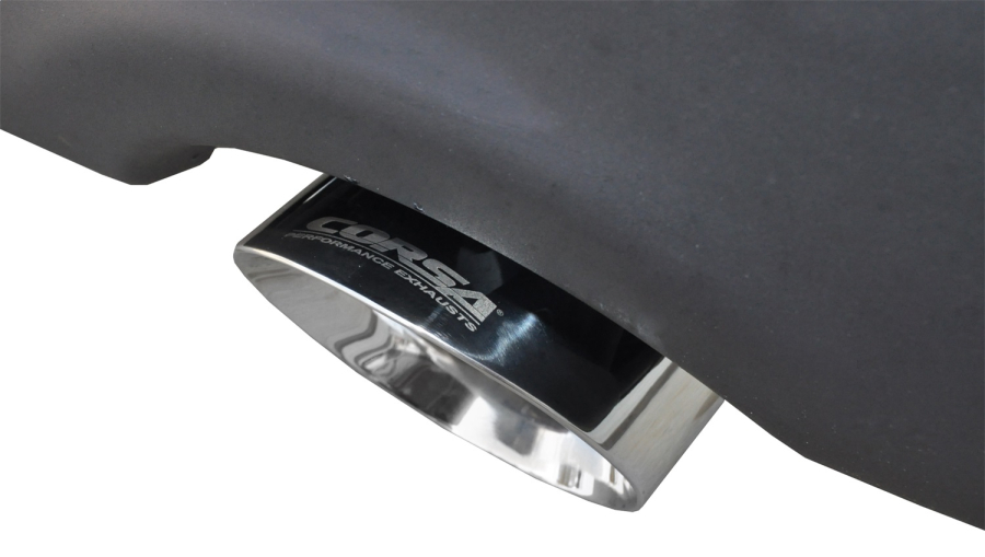 Corsa Performance - Corsa Performance 3.0in. Cat-Back Dual Rear Exit with Single 4.5in. Polished Pro-Series Tips - 14405 - Image 3