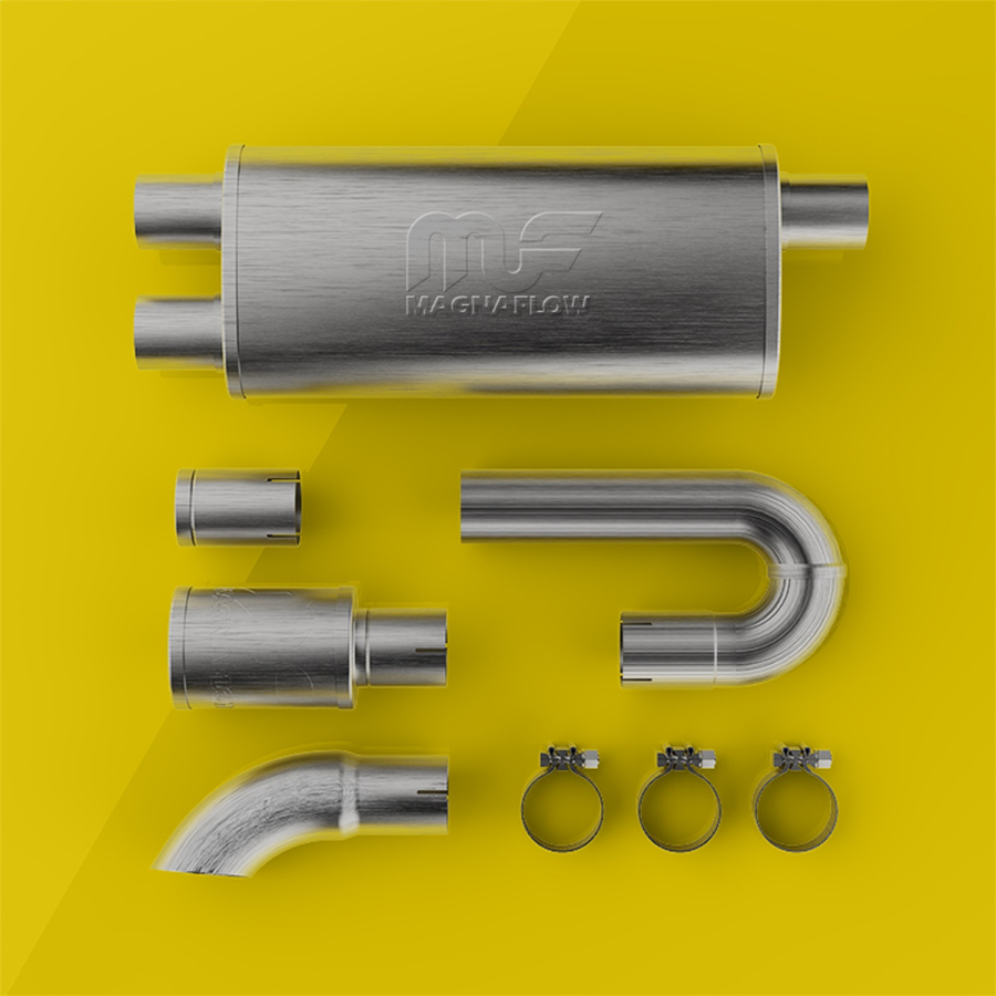 MagnaFlow Exhaust Products - MagnaFlow Exhaust Products Universal xMOD Performance Muffler-2.5/2.5 - 14006 - Image 6