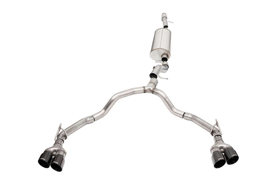 Corsa Performance 3.5in. to 2.75in. Dual Rear Exit Cat-Back Exhaust System - 21129BLK