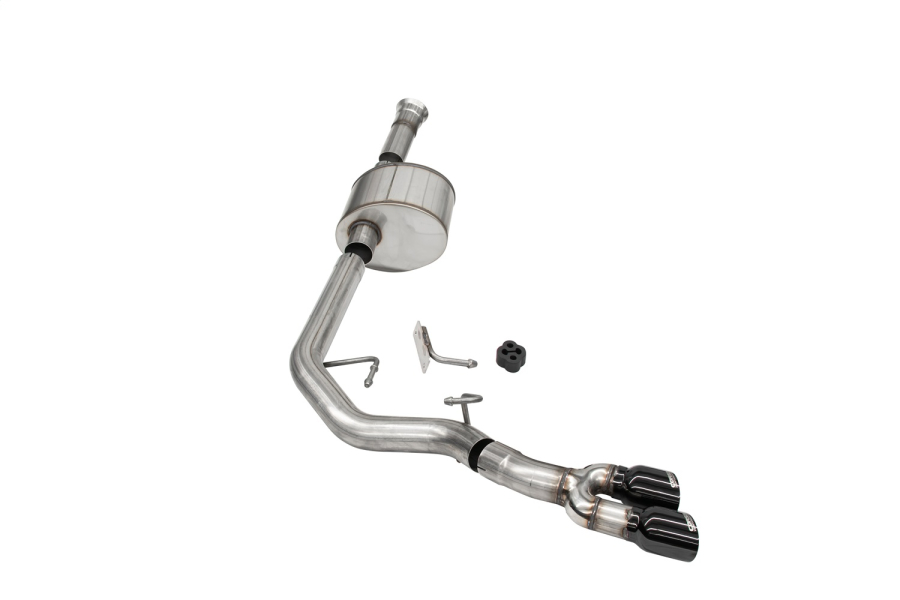 Corsa Performance 3.0in. Front of Tire Exit Catback Exhaust System with Twin 3.5in. Pro SeriesÃ‚Â® Tips - 21144BLK