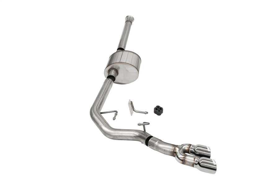 Corsa Performance 3.0in. Front of Tire Exit Catback Exhaust System with Twin 3.5in. Pro SeriesÃ‚Â® Tips - 21150