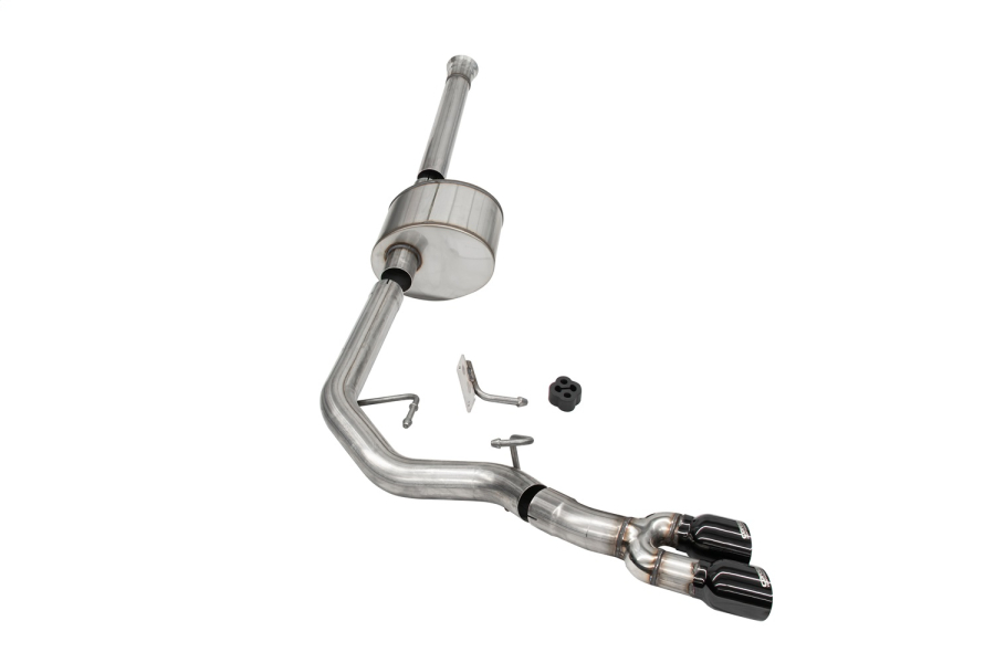 Corsa Performance 3.0in. Front of Tire Exit Catback Exhaust System with Twin 3.5in. Pro SeriesÃ‚Â® Tips - 21150BLK