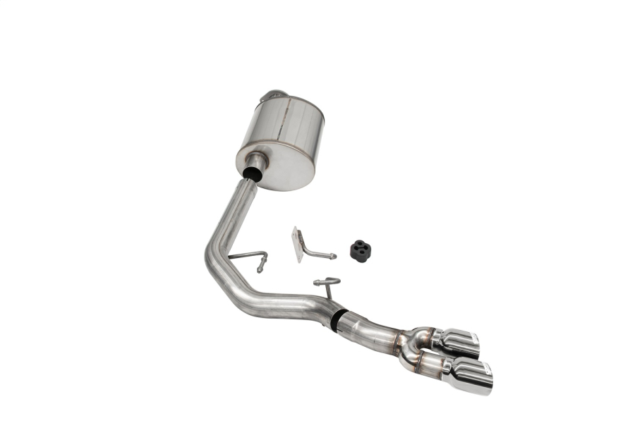 Corsa Performance 3.0in. Front of Tire Exit Catback Exhaust System with Twin 3.5in. Pro SeriesÃ‚Â® Tips - 21153