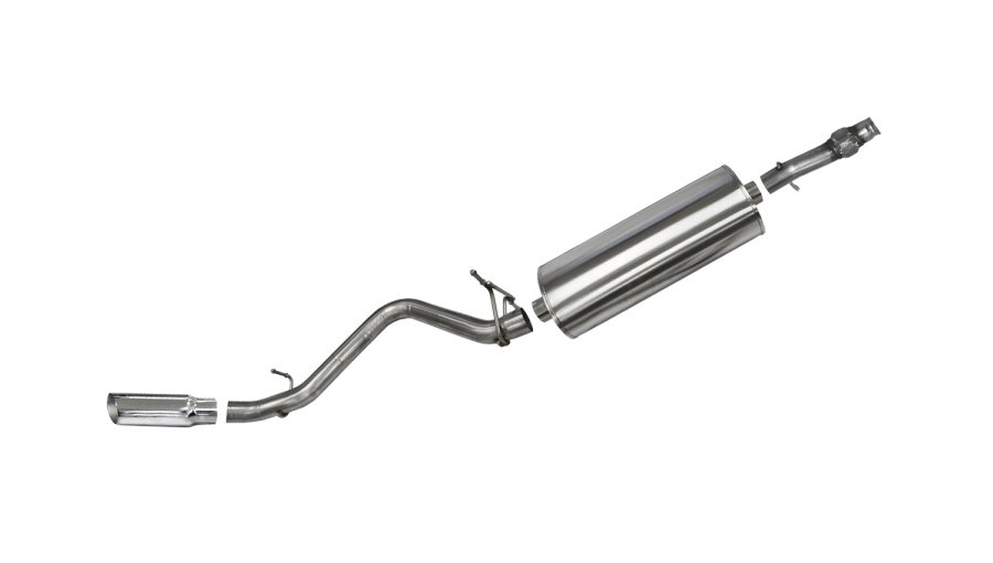 Corsa Performance - Corsa Performance 3.0in. Cat-Back Single Side Exit with Single 4.0in. Polished Slash Cut Tip - 24871 - Image 1