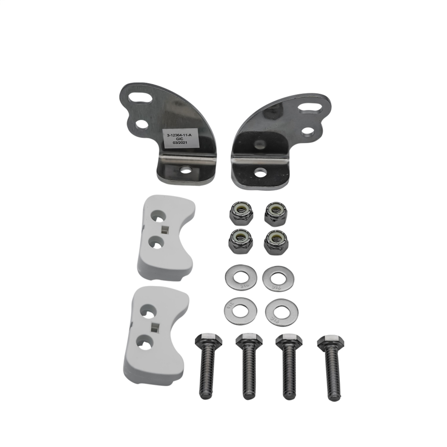 RIGID RDS-SR Series Hardware Kit Including Brakets and Bushings White Single - 131625
