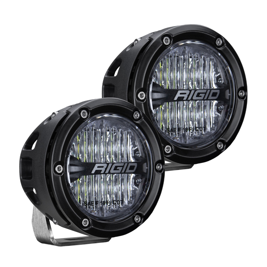 Rigid Industries - Rigid Industries RIGID 360-SERIES 4 INCH ROUND SAE J583 COMPLIANT STREET LEGAL LED OE FOG LIGHT WHITE PAIR - 36110 - Image 2