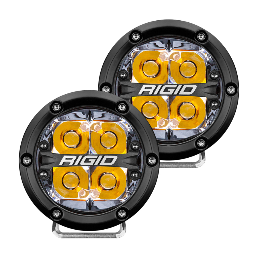 Rigid Industries 360-SERIES 4 INCH LED OFF-ROAD SPOT BEAM AMB BACKLIGHTPAIR - 36114