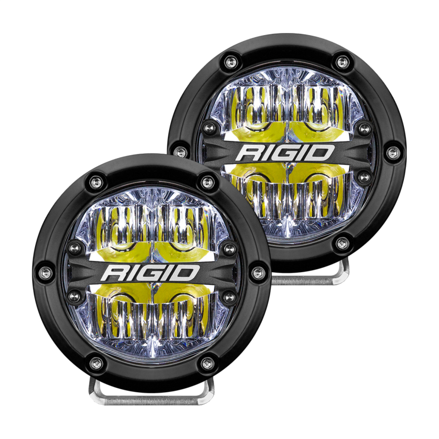 Rigid Industries 360-SERIES 4 INCH LEDOFF-ROAD DRIVE BEAM WHITE BACKLIGHT PAIR - 36117