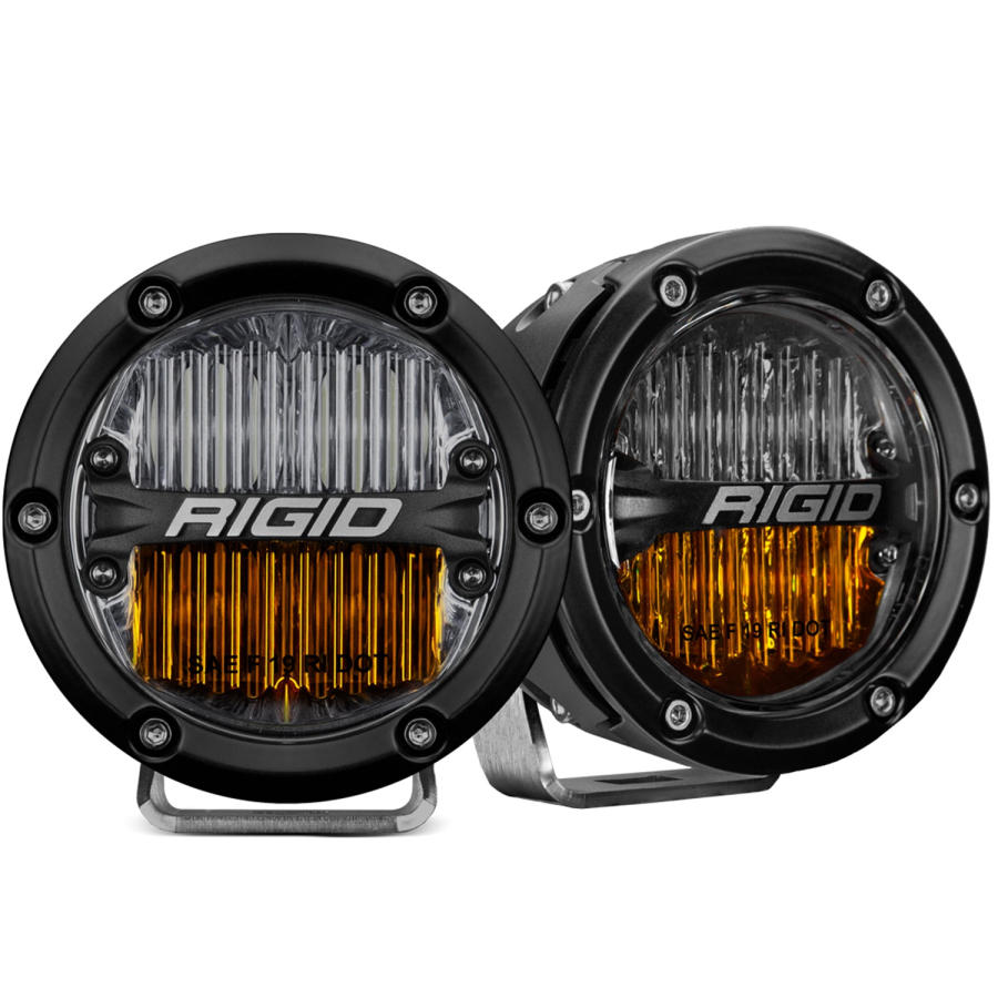 Rigid Industries - Rigid Industries 360-Series SAE Fog Yellow/White Pair - 36122 - Image 6