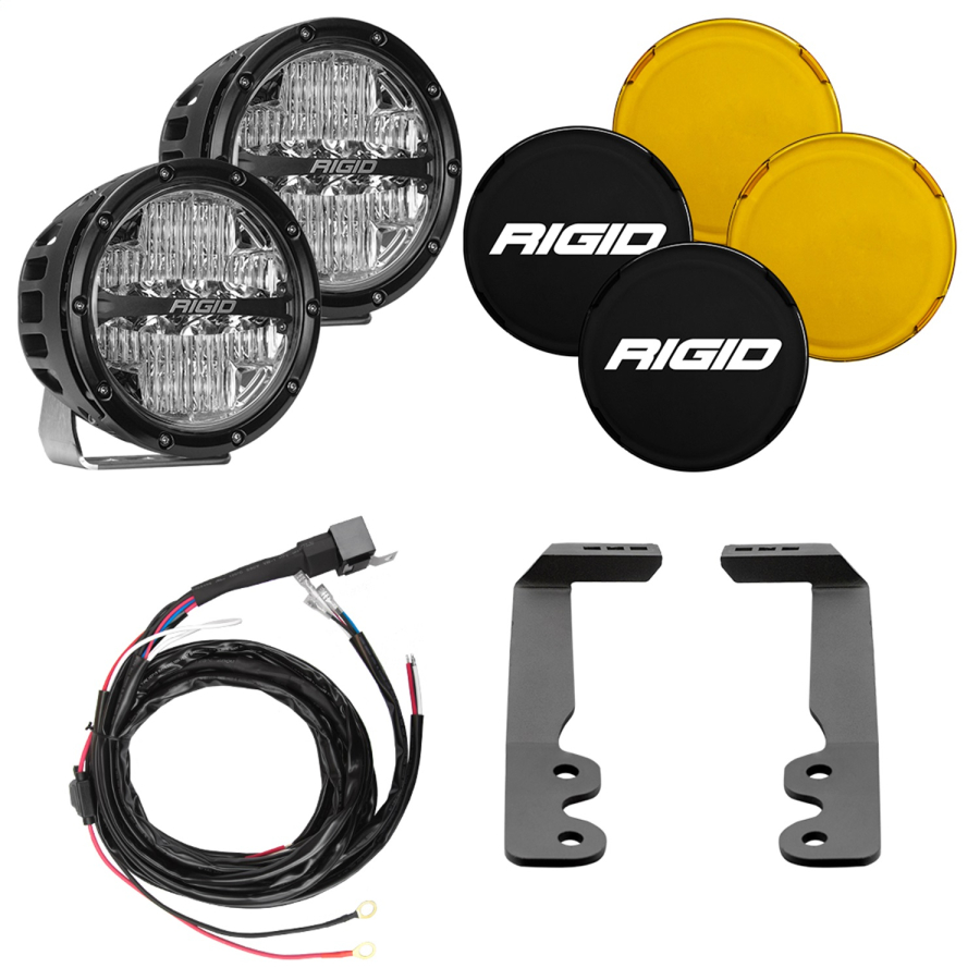 Rigid Industries - Rigid Industries 2022+Toyota Tundra 6 Inch 360-Series A-Pillar Lighting Kit - 46806 - Image 1