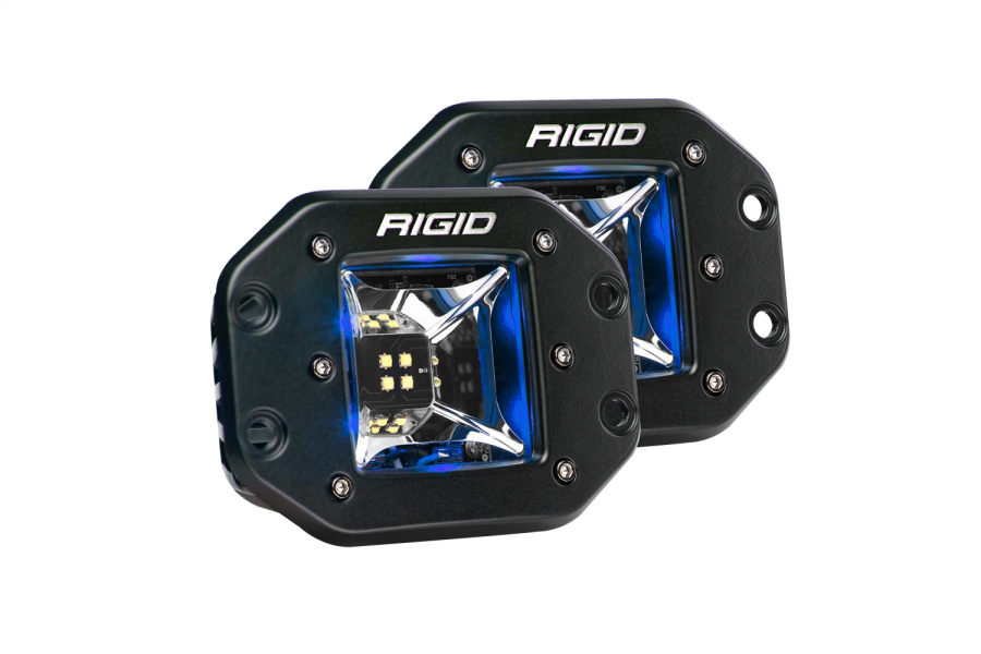 Rigid Industries RADIANCE SCENE BLUE BACKLIGHT FLUSH MOUNT PAIR - 68211
